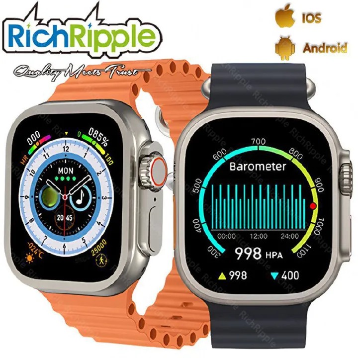 RichRipple Smart Watch T500 Ultra Men Women Series 8 Bluetooth Call Blood Oxygen Monitor Life Waterproof NFC Smartwatch For Apple IOS