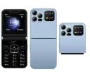 Oking A50 Pro Flip Phone, 2.6" (Dual SIM), Wireless FM -Type C charger feature smart touch button kabambe katululu phone 