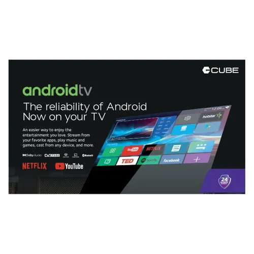 Cube CBT32S 32 Inch Smart TV - Black (2YRs WRTY)^jm
