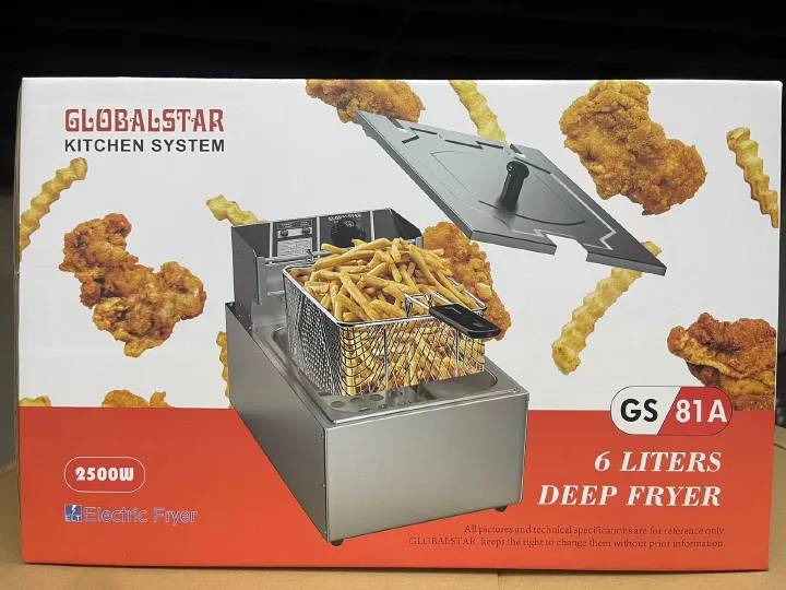 Globalstar 6 litres single deep fryer perfect kitchen appliance for anyone who loves to cook and fry food. It has a large 6L capacity, which allows you to fry a large amount of food at once✨️SHOP NOW✨ 