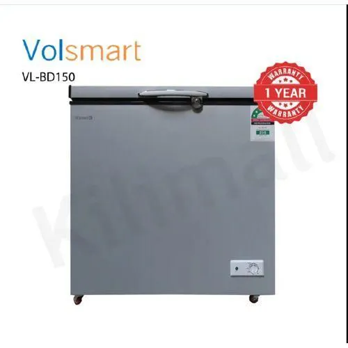 150 Litres Volsmart Deep Freezer - Energy-saving: Equipped with an R600A compressor for low energy consumption and reduced noise, 5-speed temperature adjustment. 