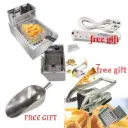 Nunix Electric Deep Fryer + CHIPS CUTTER & Socket+ CHIPS SCOOPER