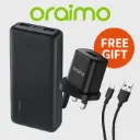 oraimo Traveler 12 20000mAh 12W Power Bank + Oraimo OCW-U37SP+M53 Cannon 3 Mini Charger 6W powerbank