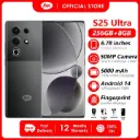 Itel S25 Ultra 256GB+16(8+8)GB RAM 6.78" AMOLED Curved Display 120HZ Slim Phone Dual SIM 4G Network 50MP Camera Fingerprint Unlock 18W 5000 mAh Battery Andriod 14 Smart Phones