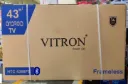 Vitron 43 inch Smart TV HTC 4388FS Android BLuetooth Television Full HD Frameless TV with Netflix Youtube Television 1G+8G