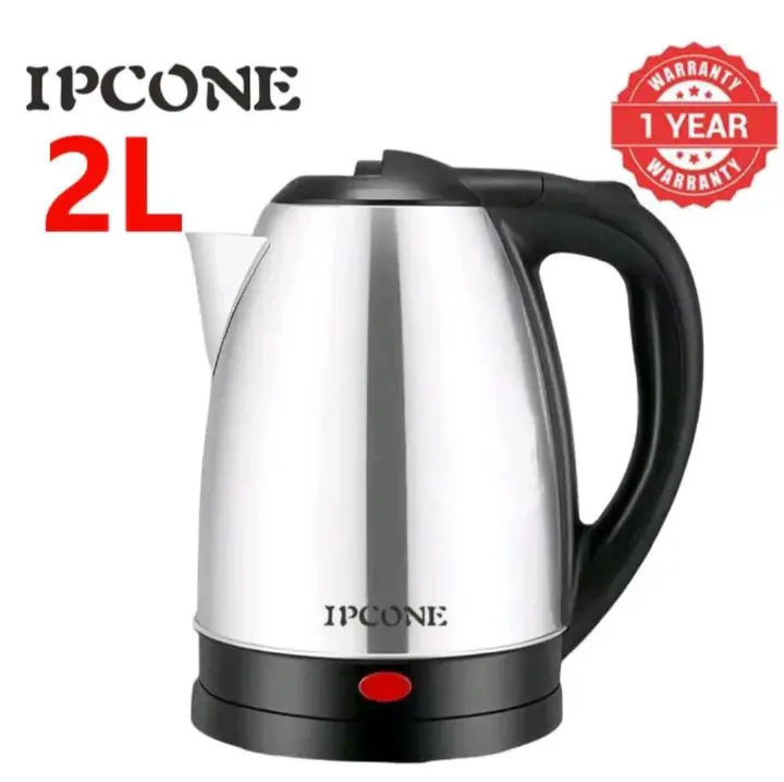 IPCONE 2L 1500W 2L Energy Efficient Electric Water Kettle Heater Jug Cordless Stainless Steel Electric Kettle