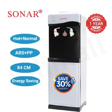 Sonar Top Loading Hot and Normal Standing Water Dispenser with Storage Cabinet for Business and Home Energy Saving Household Appliance