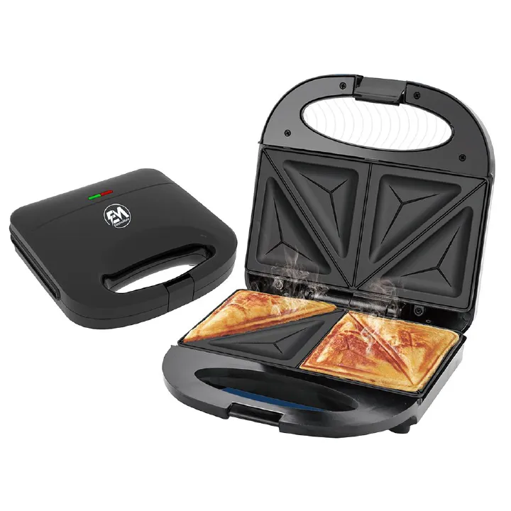 EM Sandwich Maker 2-Slice Non-Stick 750W Toaster for Bread – Perfect for Quick and Easy Snacks ElectroMate