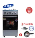 TODAY ONLY!!! ECOMAX 50x50, 4 Gas Burners & Electric Oven Free Standing Cooker 